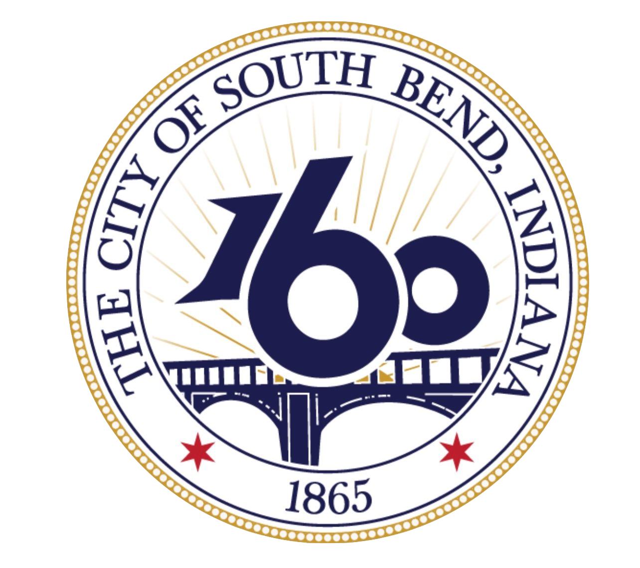 city of south bend 160 anniversary seal